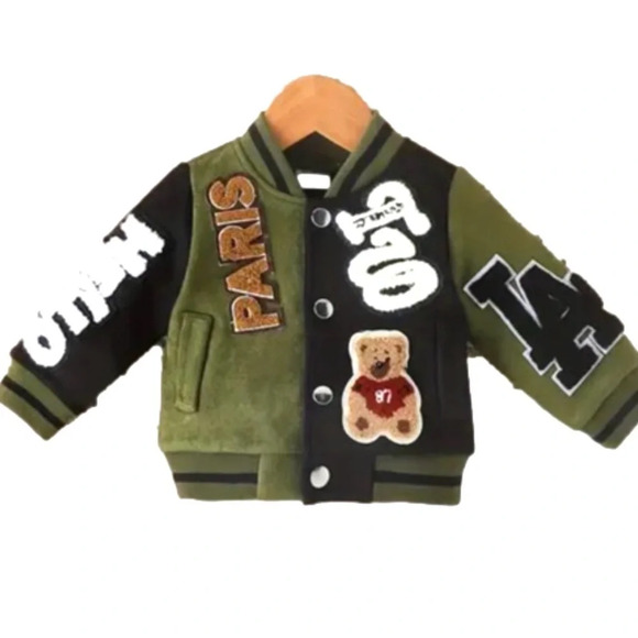🖤New Infant Fall Trendy Button Up Jacket🖤 - Picture 1 of 3